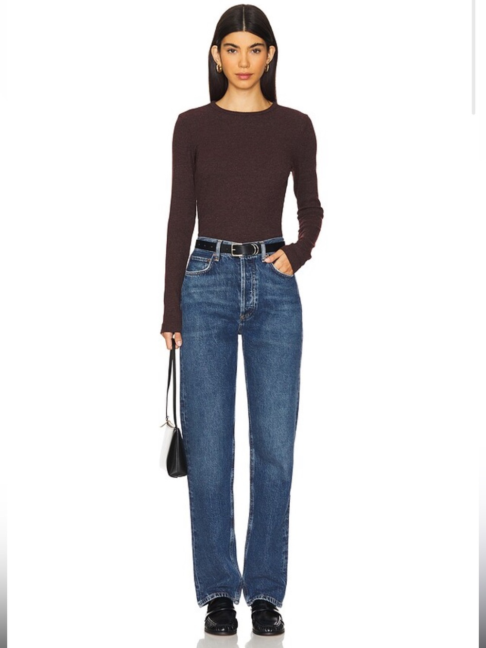 AGOLDE 90s Pinch Waist High Rise Straight Jeans in Control 27 - Picture 6 of 16